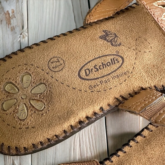 Dr. Scholl's Brown Embroidered Sandals - Picture 8 of 10